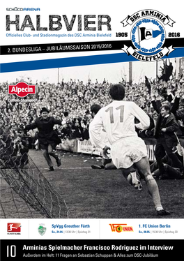 HALBVIER Offizielles Club- Und Stadionmagazin Des DSC Arminia Bielefeld