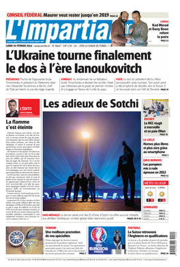 Les Adieux De Sotchi