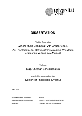 Dissertation