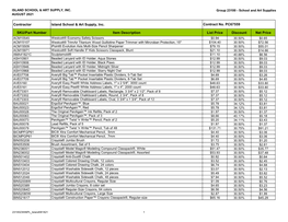 Contractor Island School & Art Supply, Inc. SKU/Part Number Item