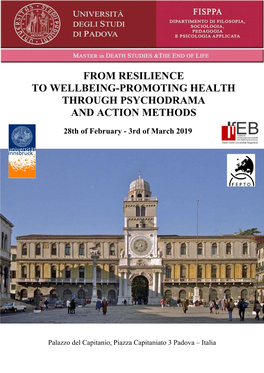 From Resilience to Wellbeing-Promoting Health Through Psychodrama and Action Methods