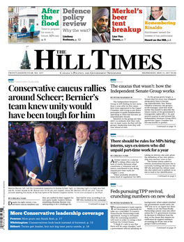 Conservative Caucus Rallies Around Scheer; Bernier's Team Knew Unity