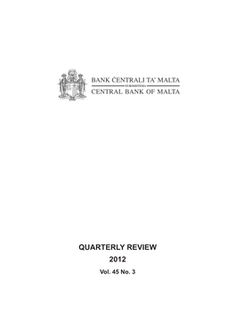 QUARTERLY REVIEW 2012 Vol