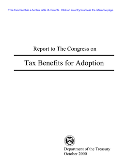 Tax Benefits for Adoption