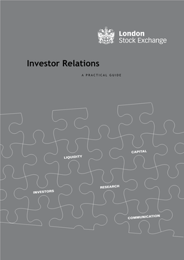 Investor Relations- a Practical Guide