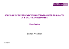 EAP6 1 Schedule of Representations and Draft