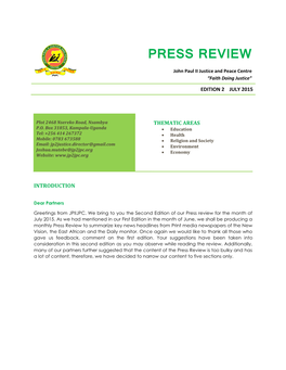 Press Review July 2015, Edition 2