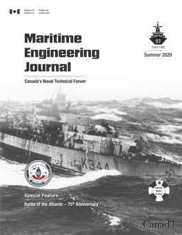 Maritime Engineering Journal, Edition 93, Summer 2020
