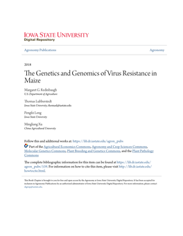 The Genetics and Genomics of Virus Resistance in Maize Margaret G