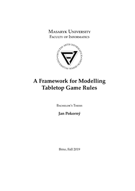 A Framework for Modelling Tabletop Game Rules
