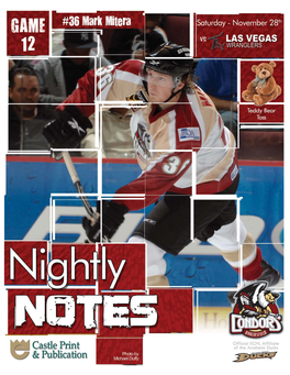 Nightly Notes 11 28 09 VS Las Vegas.Indd