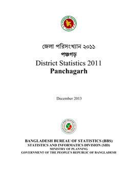 জলা পিরসং ান 3122 প গড় District Statistics 2011 Panchagarh