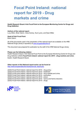 Drug Markets and Crime