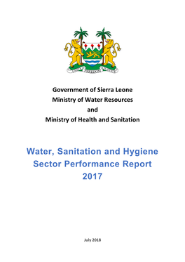 Water, Sanitation and Hygiene Sector Performance Report 2017