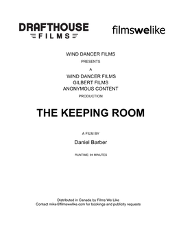 THE KEEPING ROOM Filmswelike