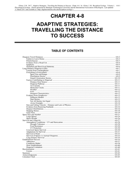 Adaptive Strategies: Travelling the Distance to Success