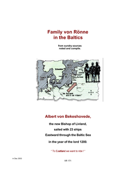 Family Von Rönne in the Baltics