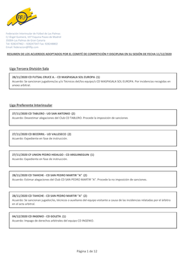 Liga Tercera División Sala Liga Preferente Interinsular