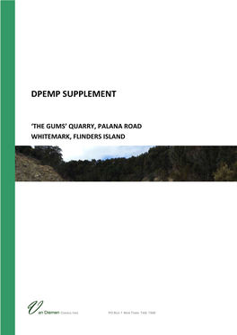 DPEMP Supplement the Gums Quarry Flinders