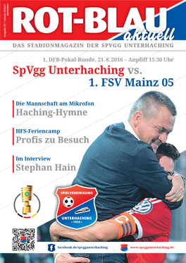 Spvgg Unterhaching Stadionmagazin 2016/2017 Nr