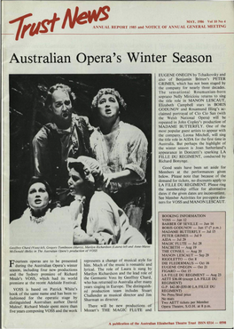 Australian Opera's Winter Season