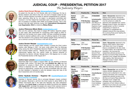 Judicial Coup - Presidential Petition 2017