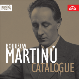 Bohuslav Martinů Catalogue