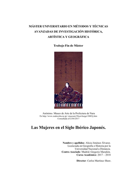 Las Mujeres En El Siglo Ibérico Japonés