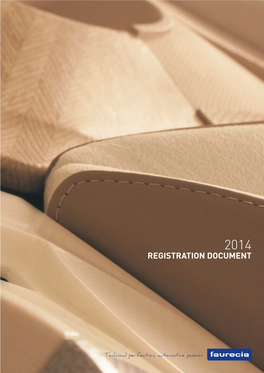 2014 Registration Document Contents
