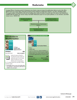 Weatherization