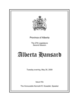 Alberta Hansard