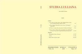 Studia Lulliana