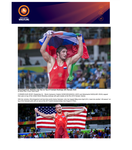 Khinchegashvili Sadulaev Cap Year on Top of Freestyle Rankings With