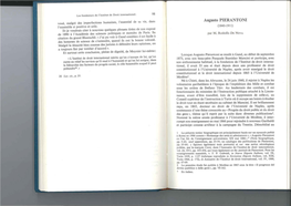 Augusto PIERANTONI Voue, Malgre Des Imperfections Bumaines, L 'Essentiel De Sa Vie, Dans !'Ensemble Si Positive Et Utile