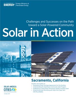 Sacramento, California: Solar in Action (Brochure)