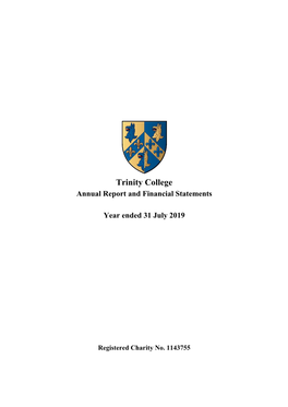 Annual Report and Financial Statements Year Ended 31 July 2019