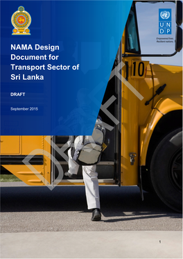 NAMA Design Document for Transport Sector of Sri Lanka