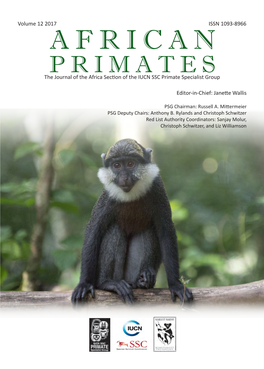 AFRICAN PRIMATES the Journal of the Africa Section of the IUCN SSC Primate Specialist Group