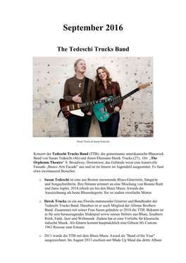 Tedeschi Trucks Band (September 2016)