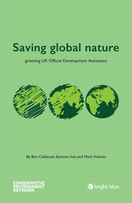 Saving Global Nature: Greening UK Official Development Assistance