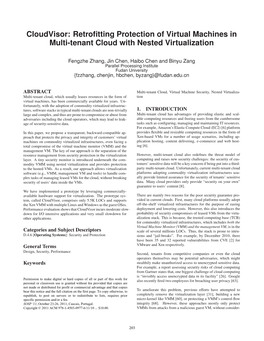 Cloudvisor: Retrofitting Protection of Virtual Machines in Multi-Tenant