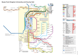 Buses from Kingston University and County Hall