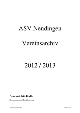 ASV-Vereinsarchiv 2012