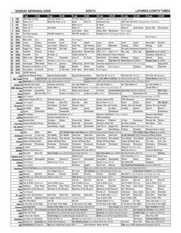 Sunday Morning Grid 9/20/15 Latimes.Com/Tv Times