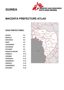 Macenta Prefecture Atlas