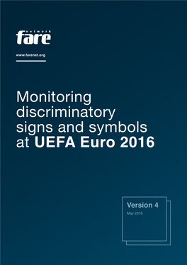 Monitoring Discriminatory Signs and Symbols at UEFA Euro 2016