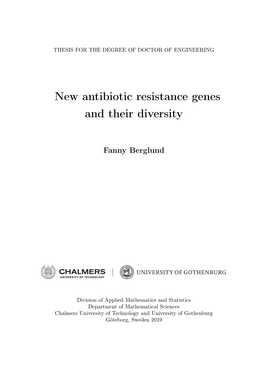 New Antibiotic Resistance Genes and Their Diversity