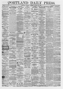 Portland Daily Press: January 29,1870