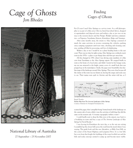 Cage of Ghosts Finding Cages of Ghosts Jon Rhodes