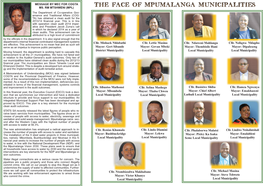 The Face of Mpumalanga Municipalities Ms